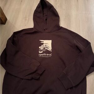 Men’sGraphic Pullover Hoodie - Brown